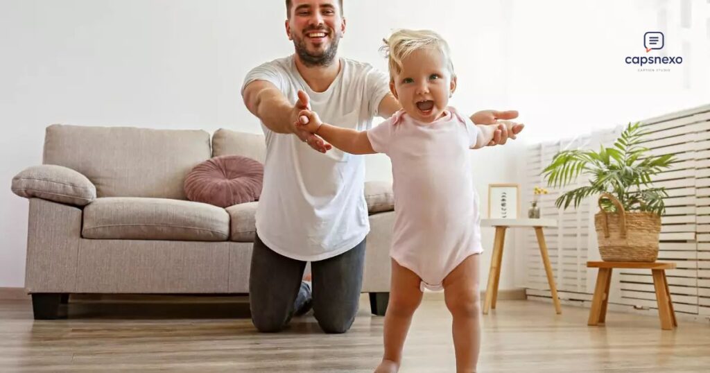 Baby First Walk Video Captions