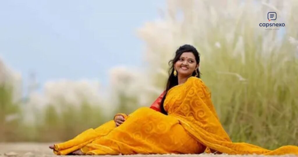 Beautiful Nauvari Saree Caption for Instagram in Marathi 🌺