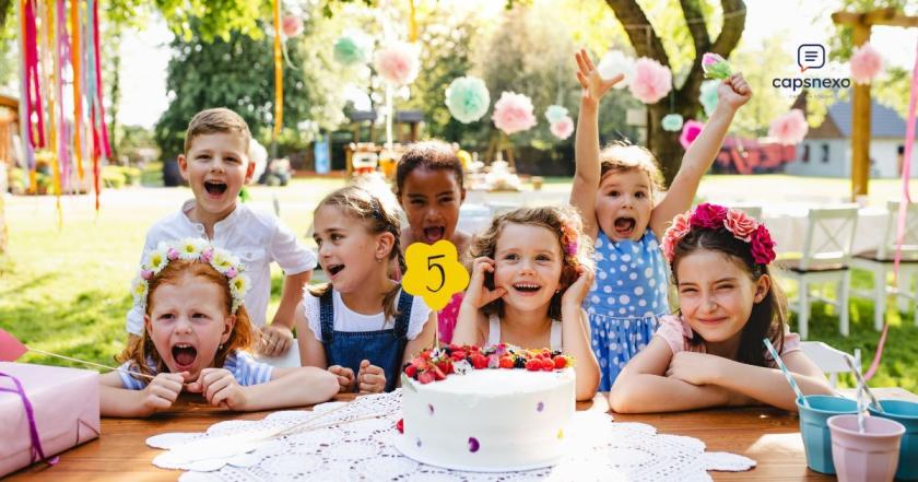 Birthday Party Captions For 5th Birthday 🎉