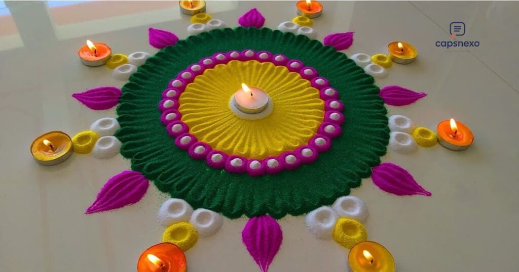 Diwali Rangoli Captions For Instagram 🪔✨
