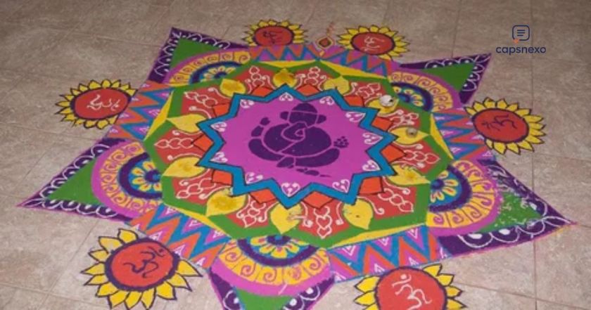 Elegant Rangoli Captions For Instagram ✨🌺