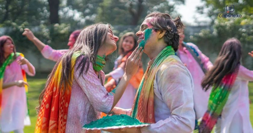 Holi Caption for Love