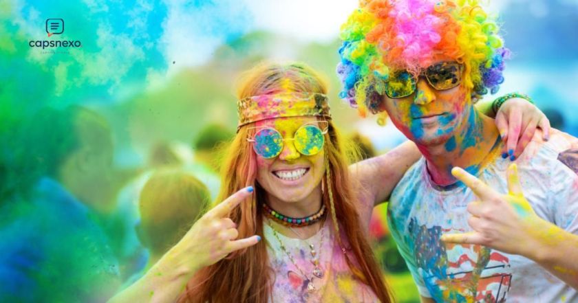 Holi Captions for Couples