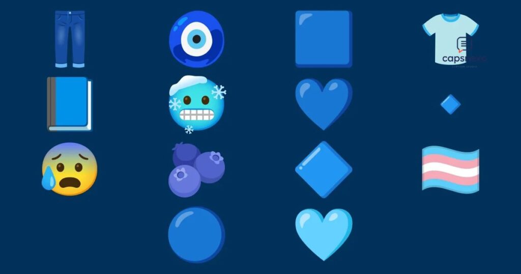 💙 Blue Emoji Captions for Instagram