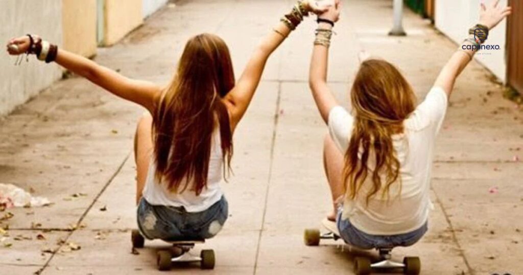 6. Cute Crazy Friends Captions